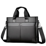 Men's Leather Laptop Briefcase Messenger Bags