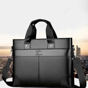 Men's Leather Laptop Briefcase Messenger Bags