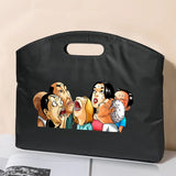 Business Office Briefcase Cartoon Printed Laptop Protection Case