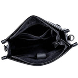Men's PU Leather Messenger Bag Buckle Shoulder Casual File Bag