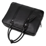 Men's Leather Briefcase Laptop Bag Tote Handbag