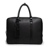 Men's Leather Briefcase Laptop Bag Tote Handbag