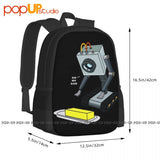 Butter Robot Cotton Game You Pass Butter Backpack Large Capacity School Softback