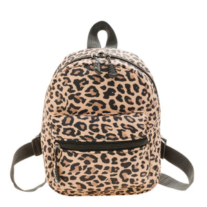 Butterflies Mini Backpack Women Girls Animal Print Double Zipper
