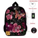 Butterfly 3D Printed Backpack for Kids Schoolbag Rucksack