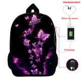 Butterfly 3D Printed Backpack for Kids Schoolbag Rucksack