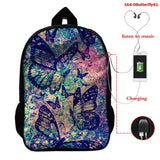 Butterfly 3D Printed Backpack for Kids Schoolbag Rucksack