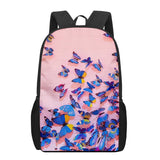 Butterfly Watercolor School Backpack for Kids