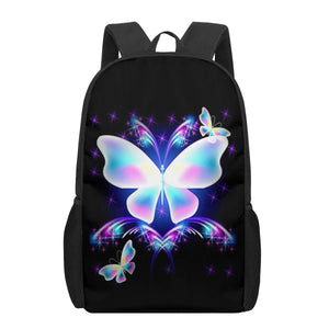 Butterfly Watercolor School Backpack for Kids