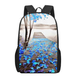 Butterfly Watercolor School Backpack for Kids