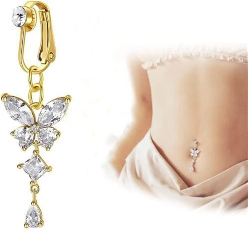 Butterfly Navel Ring Rabbit Navel Ring Heart Shape Navel Ring