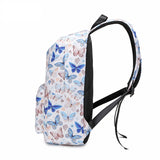 Butterfly Print Women's Nylon Backpack Animal Printing School Bags