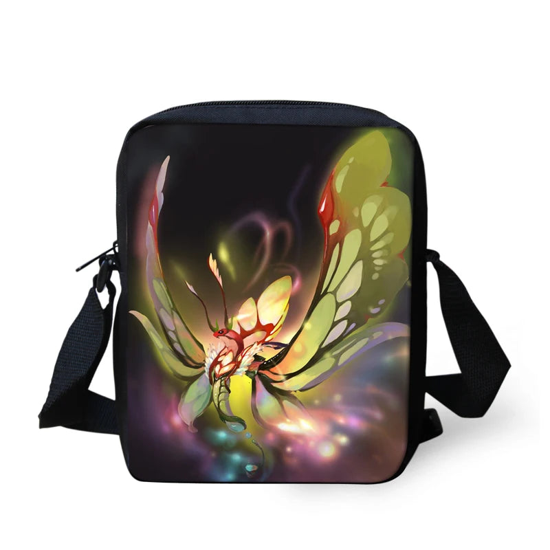 Butterfly Print Cross-body Bag for Kids Girls