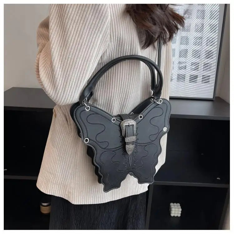 Butterfly Shape Crossbody Bag Girls Funny Handbag For Women Tote Messenger Bag P