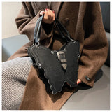 Butterfly Shape Crossbody Bag Girls Funny Handbag For Women Tote Messenger Bag P