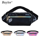 Holographic PVC Women Waist Bag Pack Purse Travel Fanny Pack