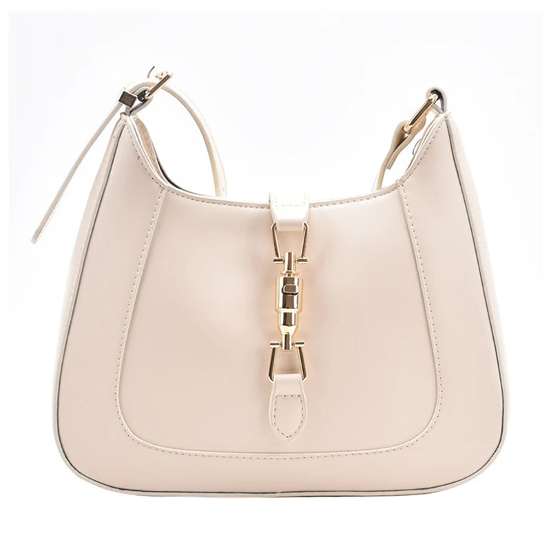 Buylor Women's Shoulder Bags Designers Underarm Handbag Top Purses PU Leather