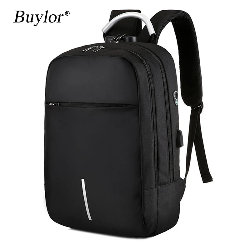 Buylor Anti-theft Combo Lock Backpack 15.6" Laptop Business Slim Bag