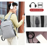 Buylor Business Backpack Men Anti Theft Lock Laptop Bag USB Charging Waterproof