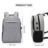 Buylor Business Backpack Men Anti Theft Lock Laptop Bag USB Charging Waterproof