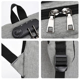 Buylor Business Backpack Men Anti Theft Lock Laptop Bag USB Charging Waterproof