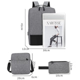 Buylor Business Men's Backpack Multi-function USB Charging Laptop Bag