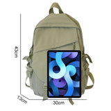 Buylor Women's Backpack Nylon Large Capacity Laptop Student Travel Bag