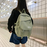 Buylor Women's Backpack Nylon Large Capacity Laptop Student Travel Bag