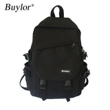 Buylor Women's Backpack Nylon Large Capacity Laptop Student Travel Bag