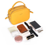 Buylor Crossbody Bag PU Leather Zipper Shoulder Bag Women High Handbags