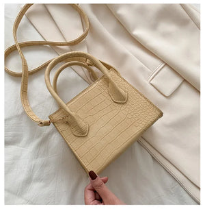 Buylor Crossbody Bags Crocodile Pattern Handbag Lady PU Leather Shoulder Bag