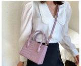 Buylor Crossbody Bags Crocodile Pattern Handbag Lady PU Leather Shoulder Bag