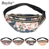 Buylor Printed Waist Pack Bags For Women Fanny Pack Travel Female Belt Bag Pouch