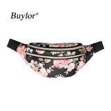 Buylor Printed Waist Pack Bags For Women Fanny Pack Travel Female Belt Bag Pouch