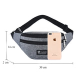 Buylor Waterproof Waist Bag Men Women Fanny Pack Large Crossbody Bag