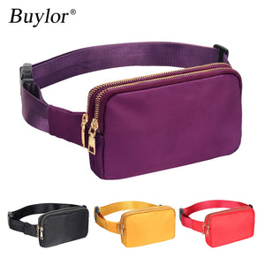 Buylor Waist Pack Women Belt Bag Phone Pouch Bags High Girl Polyester Waterproof