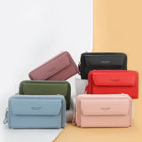 Buylor Flap Women's Bag Crossbody PU Leather Wallet Clutch Purse