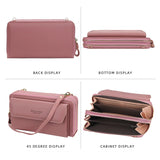 Buylor Flap Women's Bag Crossbody PU Leather Wallet Clutch Purse