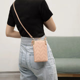 Buylor Hasp Cell Phone Purse Crossbody Leather Shoulder Bags for Women