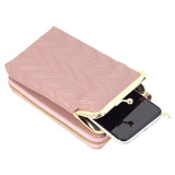 Buylor Hasp Cell Phone Purse Crossbody Leather Shoulder Bags for Women