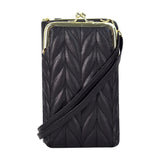 Buylor Hasp Cell Phone Purse Crossbody Leather Shoulder Bags for Women