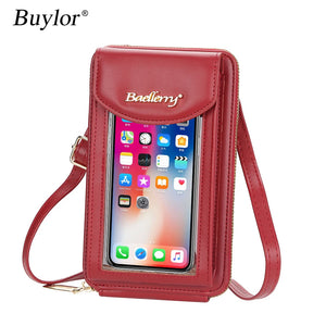 Buylor Flap Women's Bag Wallets Touch Screen Cell Phone Purse
