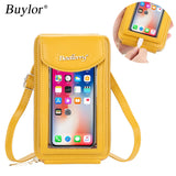 Buylor Flap Women's Bag Wallets Touch Screen Cell Phone Purse