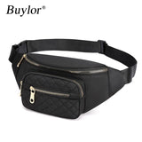 Buylor Women's Waist Bag Waterproof Belt Bags Crossbody Chest Bag