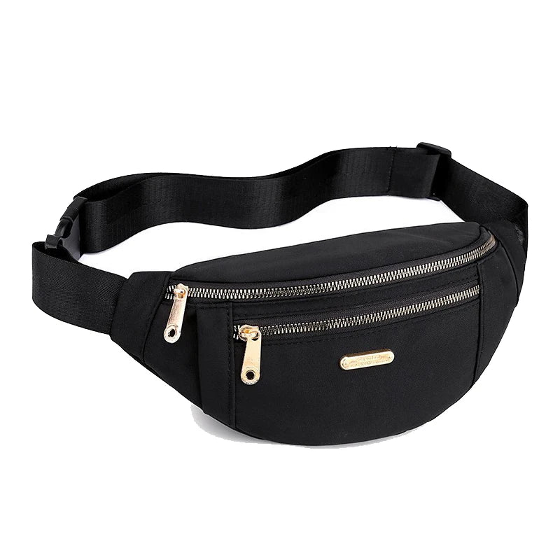 Buylor Nylon Waist Bags Waterproof Shoulder Crossbody Chest Bags for Women
