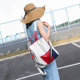 Buylor PU Leather Women Backpack Casual Outdoor Anti-Theft Travel Backpack