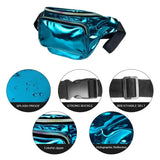 PVC Women Fanny Pack Waterproof Holographic Waist Bag for Travel