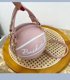 Crossbody Bag for Women Basketball Handbag Round Ball Purse Chains Tote