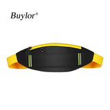Buylor Running Waist Pack Sports Belt Bag Reflective Fanny Pack
