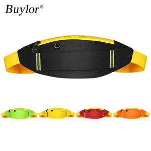 Buylor Reflective Waist Pack for Women - Hip Belt Pocket for Cycling Jogging